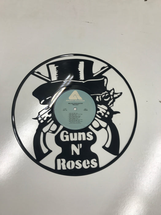 guns and roses Laser Cut Vinyl Record artist representation or vinyl clock