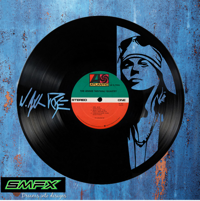 guns and roses axl rose Laser Cut Vinyl Record artist representation or vinyl clock