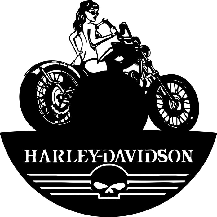 harley-8 Laser Cut Vinyl Record artist representation