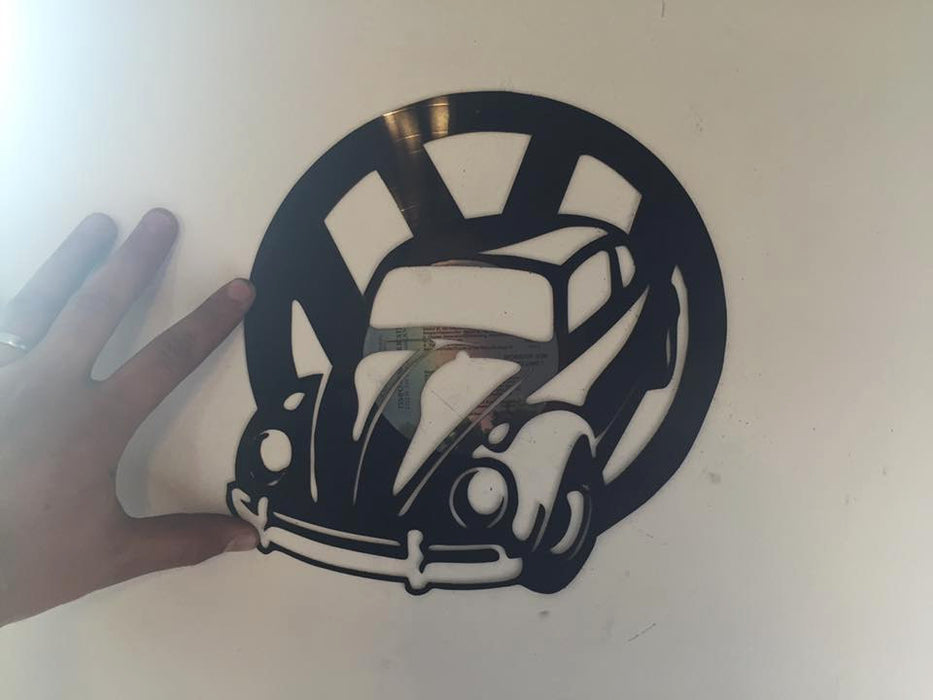 VW Beetle Laser Cut Vinyl Record artist representation