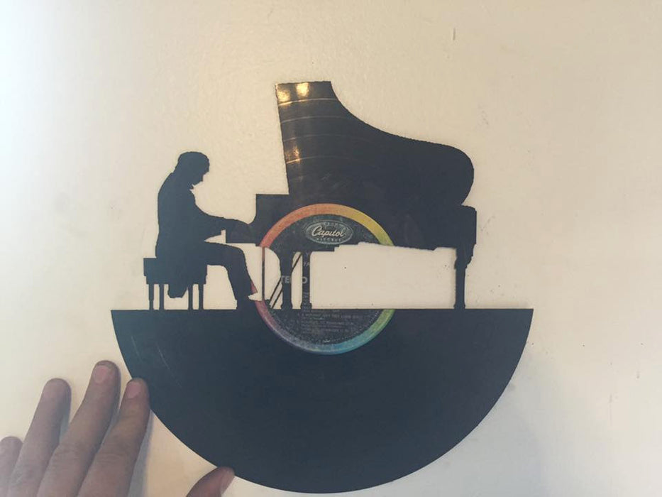 Piano Laser Cut Vinyl Record artist representation
