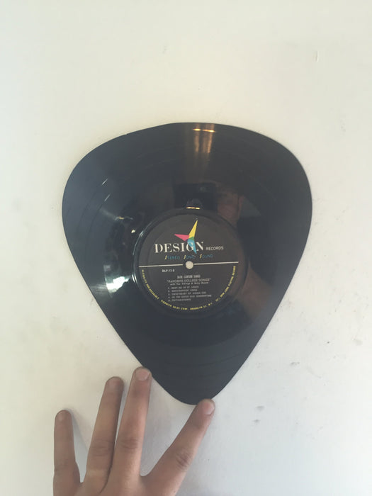 guitar pick rock Laser Cut Vinyl Record artist representation