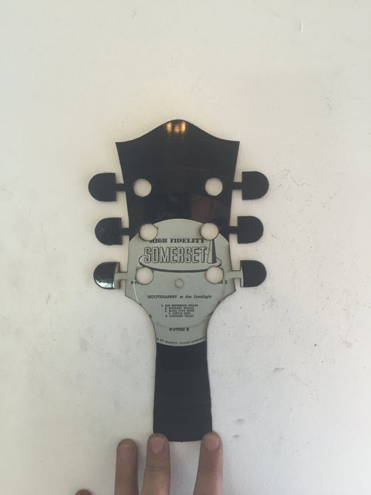 guitar handle Laser Cut Vinyl Record artist representation 1