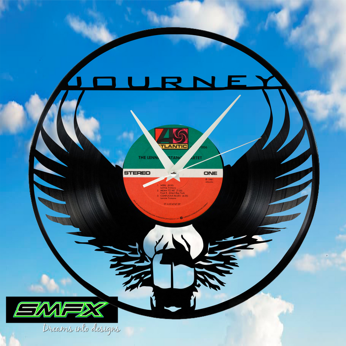 journey Laser Cut Vinyl Record artist representation or vinyl clock