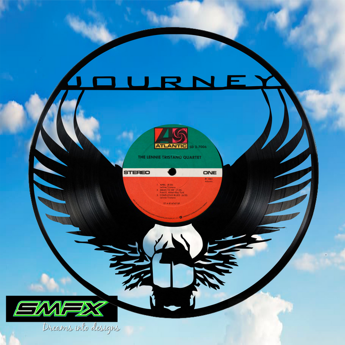 journey Laser Cut Vinyl Record artist representation or vinyl clock