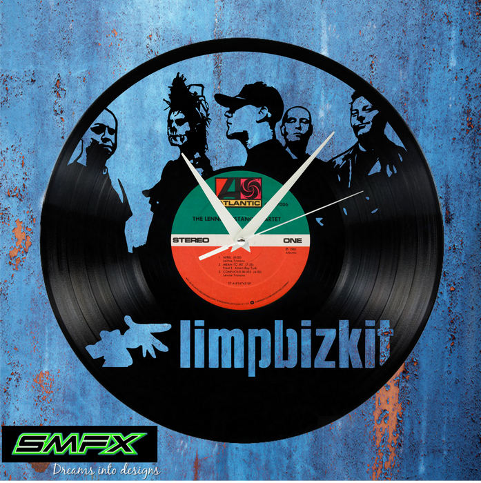 limpbizkit Laser Cut Vinyl Record artist representation or vinyl clock