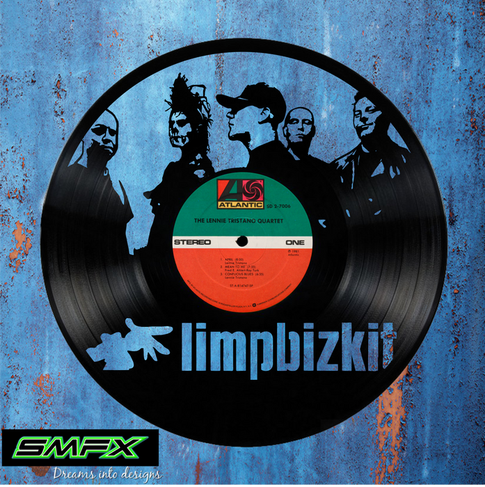 limpbizkit Laser Cut Vinyl Record artist representation or vinyl clock