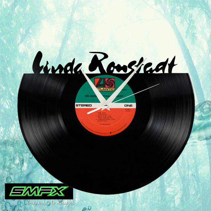 linda ronsteadt Laser Cut Vinyl Record artist representation or vinyl clock