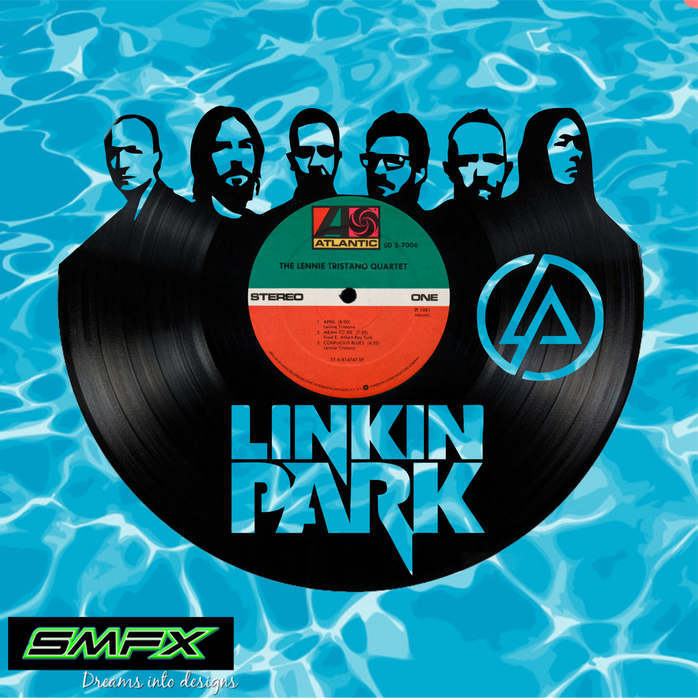 linkin park Laser Cut Vinyl Record artist representation or vinyl clock