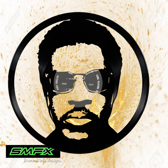 lionel richie Laser Cut Vinyl Record artist representation or vinyl clock