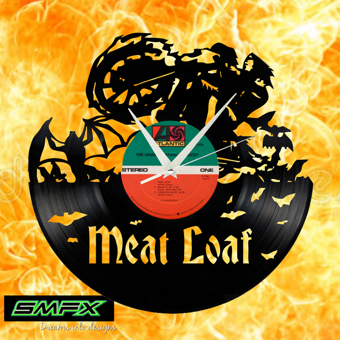 meat loaf Laser Cut Vinyl Record artist representation or vinyl clock