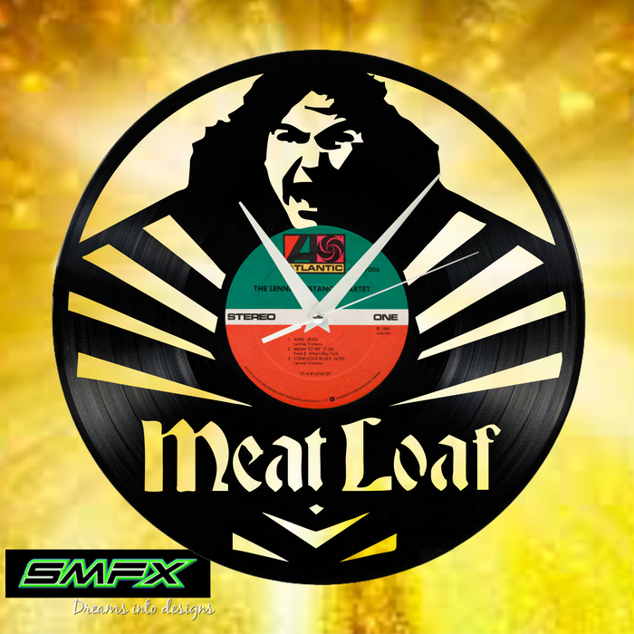 meat loaf Laser Cut Vinyl Record artist representation or vinyl clock