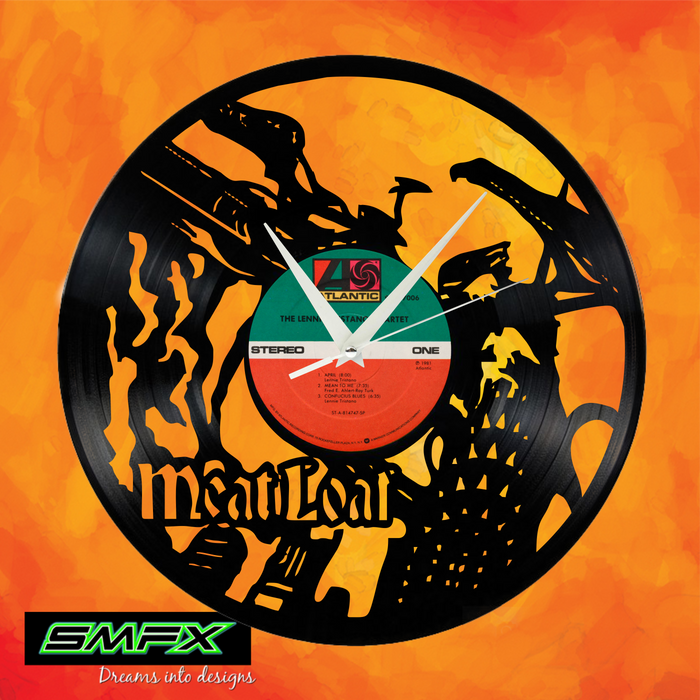 meat loaf Laser Cut Vinyl Record artist representation or vinyl clock