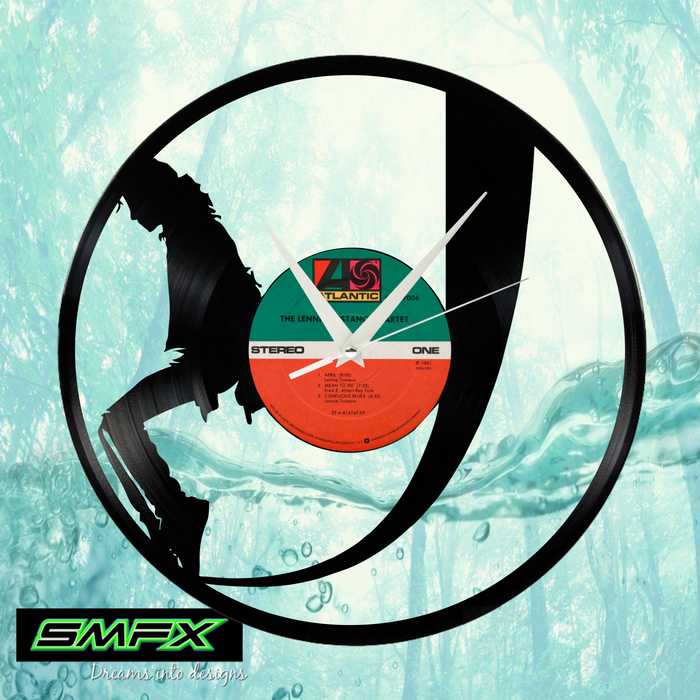 Michael Jackson Laser Cut Vinyl Record artist representation or vinyl clock