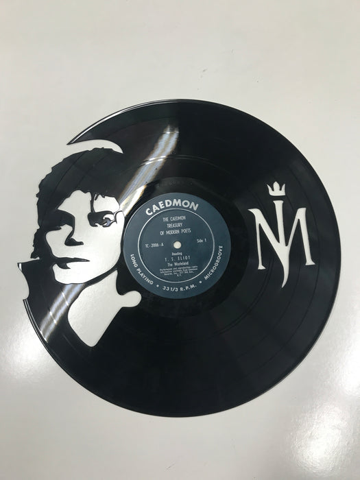 Michael Jackson Laser Cut Vinyl Record artist representation or vinyl clock