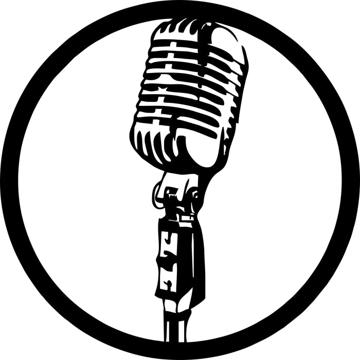 microphone-2 Laser Cut Vinyl Record artist representation