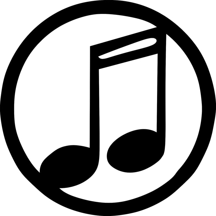 music notes-4 Laser Cut Vinyl Record artist representation
