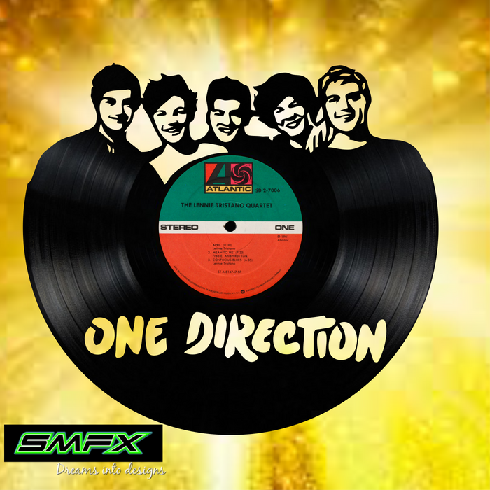 one direction Laser Cut Vinyl Record artist representation