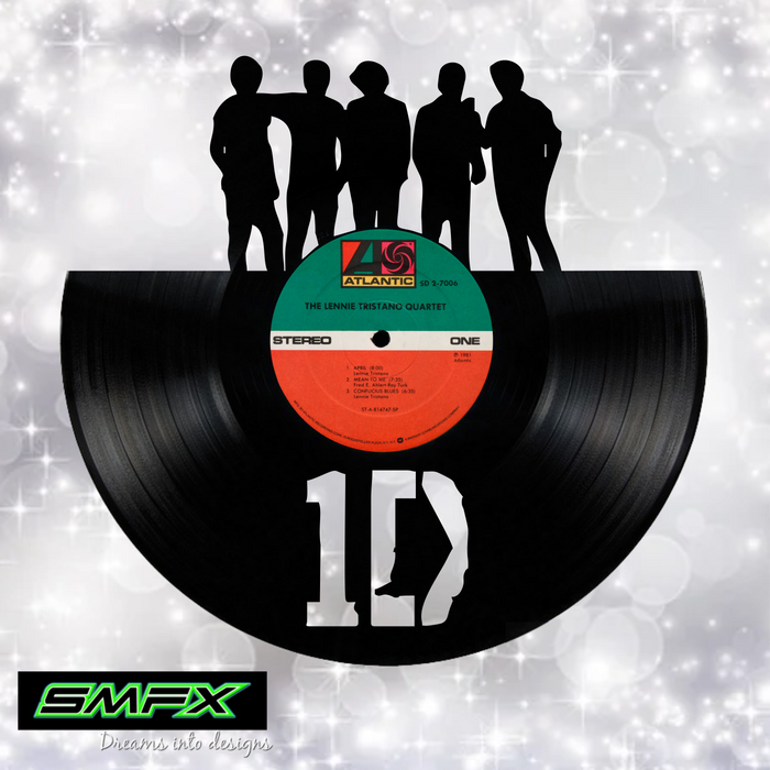 one direction Laser Cut Vinyl Record artist representation