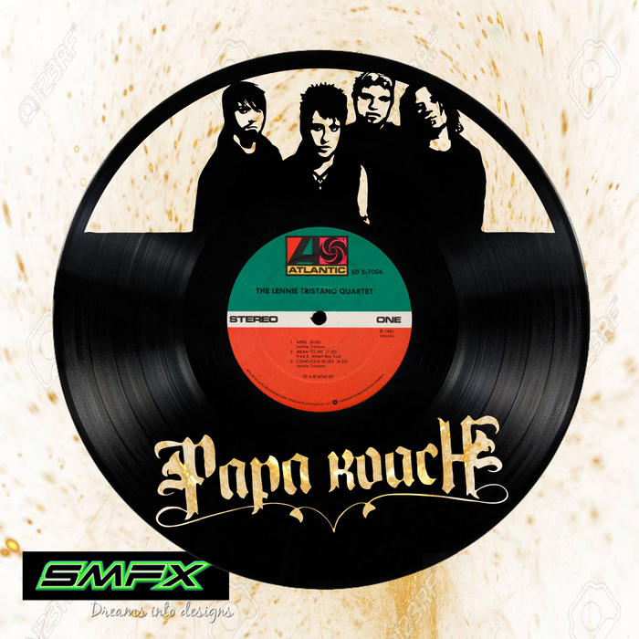 PAPA ROACH Laser Cut Vinyl Record artist representation or vinyl clock