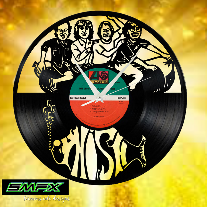 phish Laser Cut Vinyl Record artist representation or vinyl clock