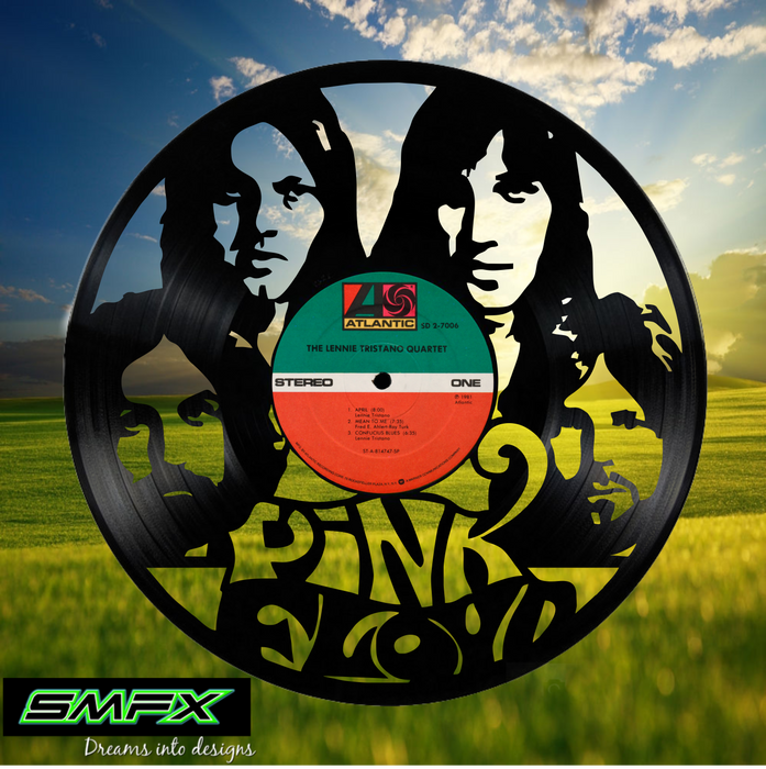 pink floyd Laser Cut Vinyl Record artist representation or vinyl clock