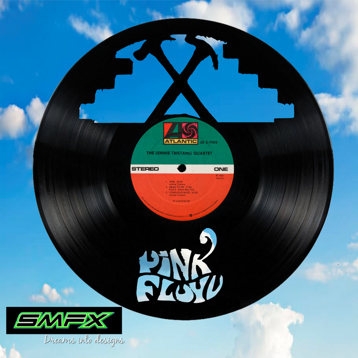pink floyd Laser Cut Vinyl Record artist representation or vinyl clock