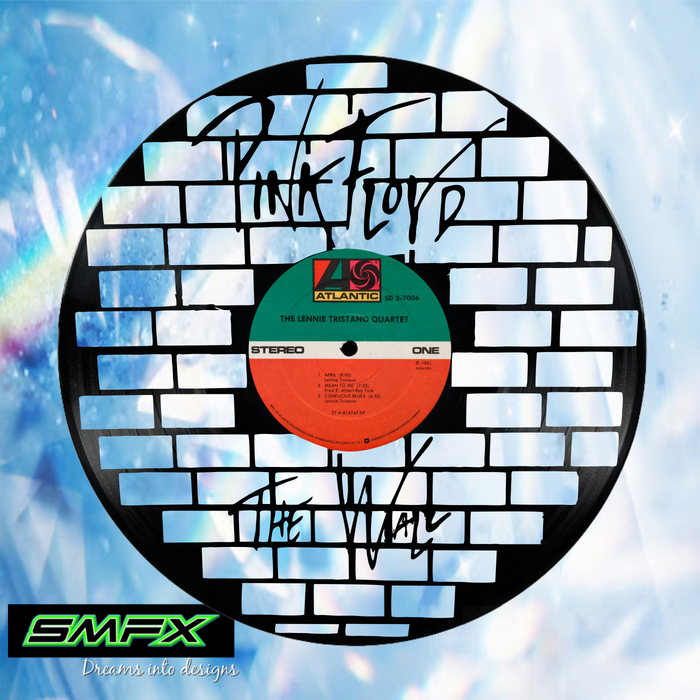 pink floyd Laser Cut Vinyl Record artist representation or vinyl clock