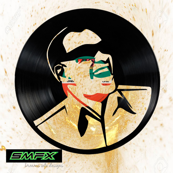 ray charles Laser Cut Vinyl Record artist representation or vinyl clock