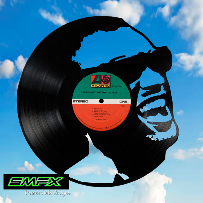 ray charles Laser Cut Vinyl Record artist representation or vinyl clock