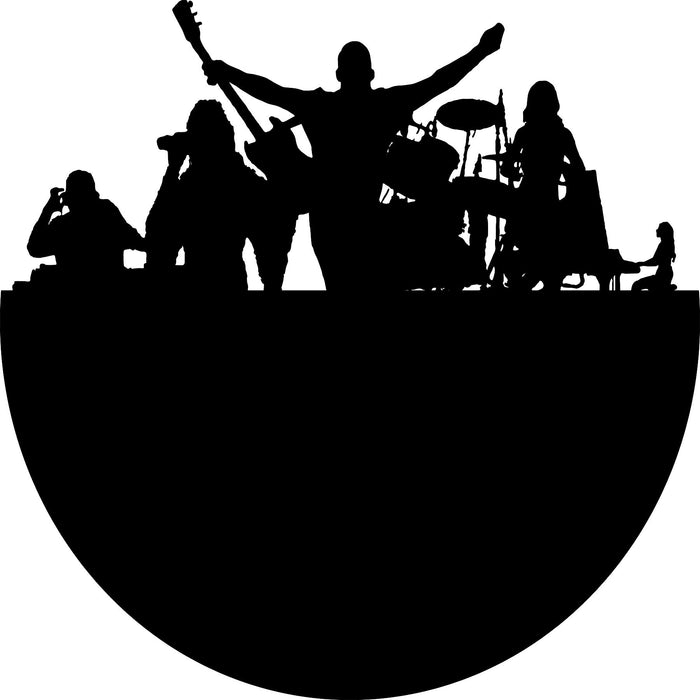 rock band-1 Laser Cut Vinyl Record artist representation
