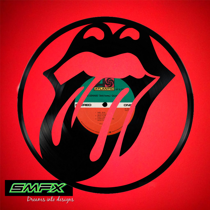 rolling stones wagon Laser Cut Vinyl Record artist representation or vinyl clock