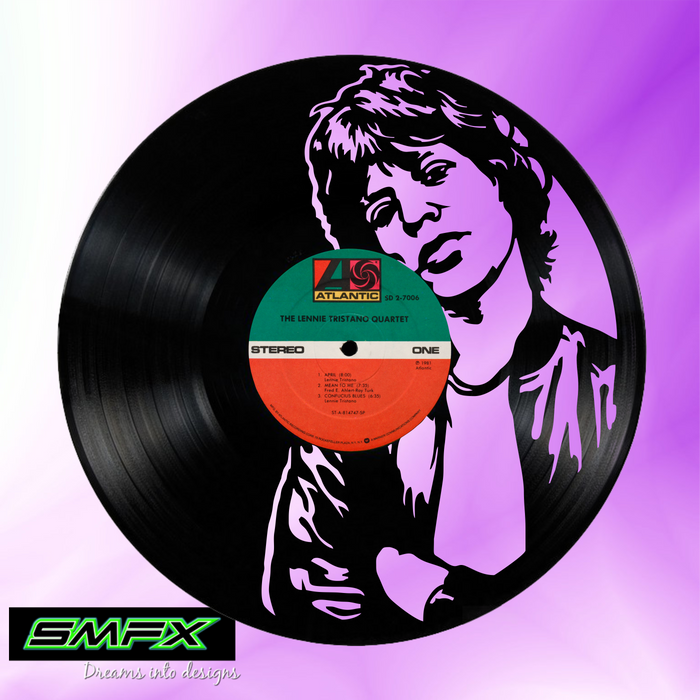 rolling stones wagon Laser Cut Vinyl Record artist representation or vinyl clock