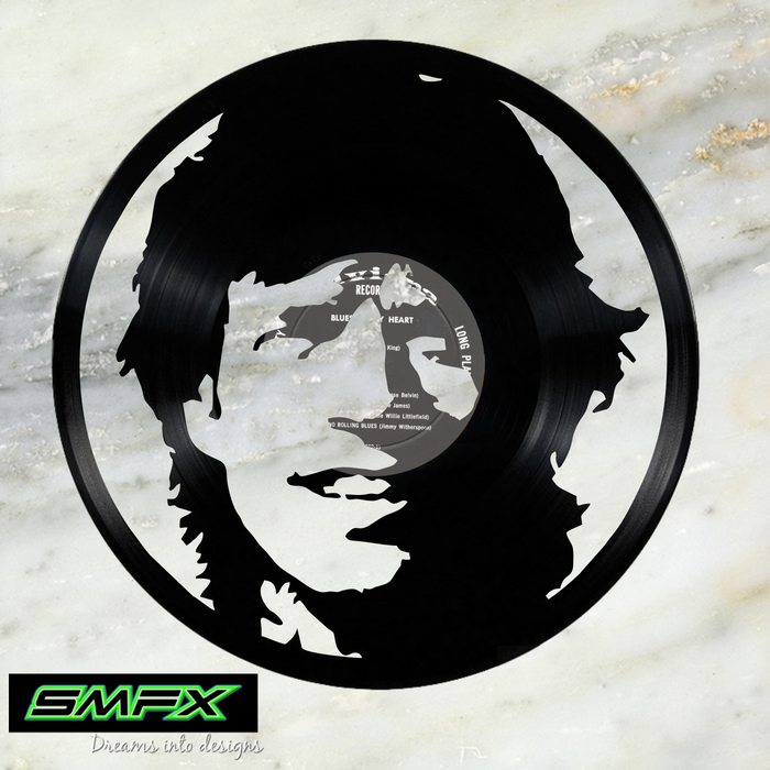 rolling stones wagon Laser Cut Vinyl Record artist representation or vinyl clock