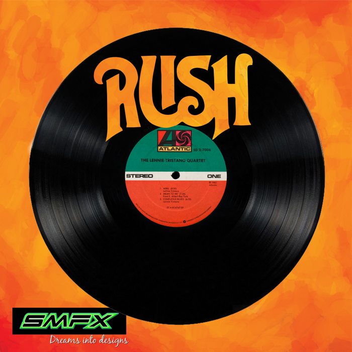 rush wagon Laser Cut Vinyl Record artist representation or vinyl clock
