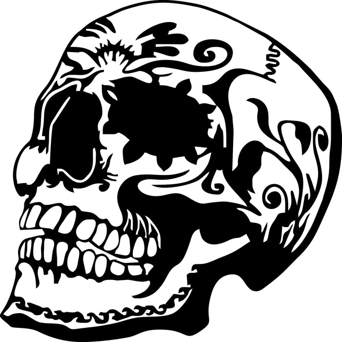 skull-6 Laser Cut Vinyl Record artist representation