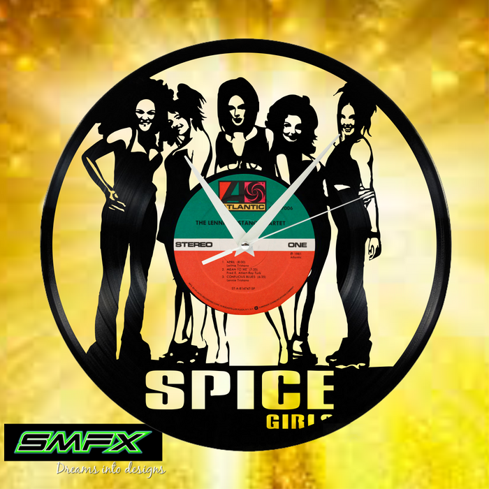 spice girls Laser Cut Vinyl Record artist representation or vinyl clock