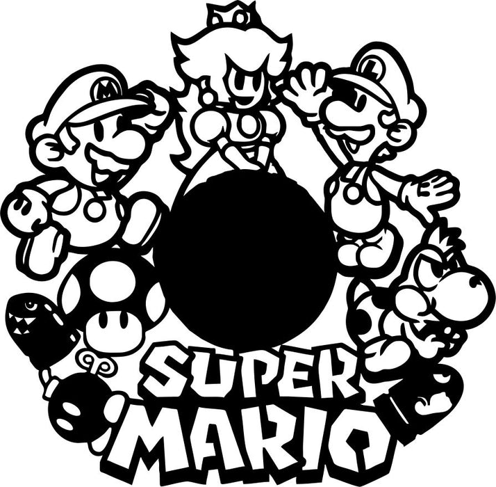 super mario-1 Laser Cut Vinyl Record artist representation