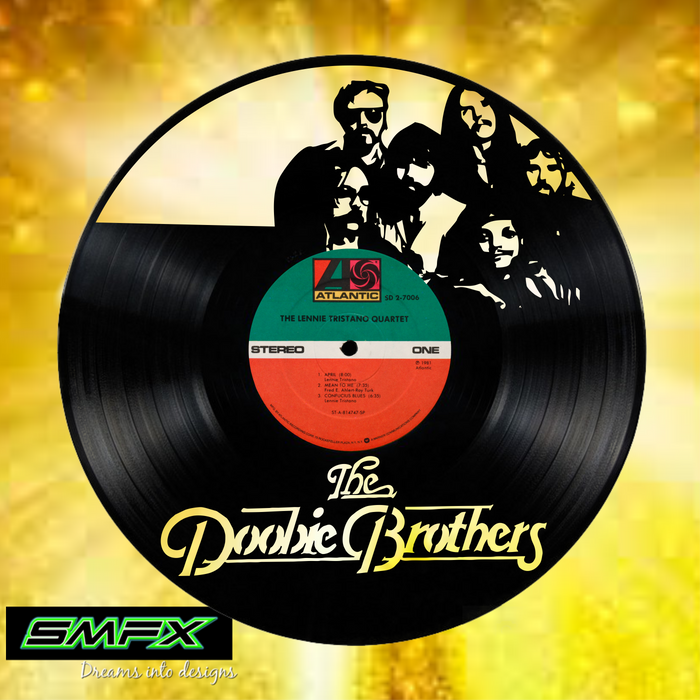 the doobie brothers Laser Cut Vinyl Record artist representation or vinyl clock