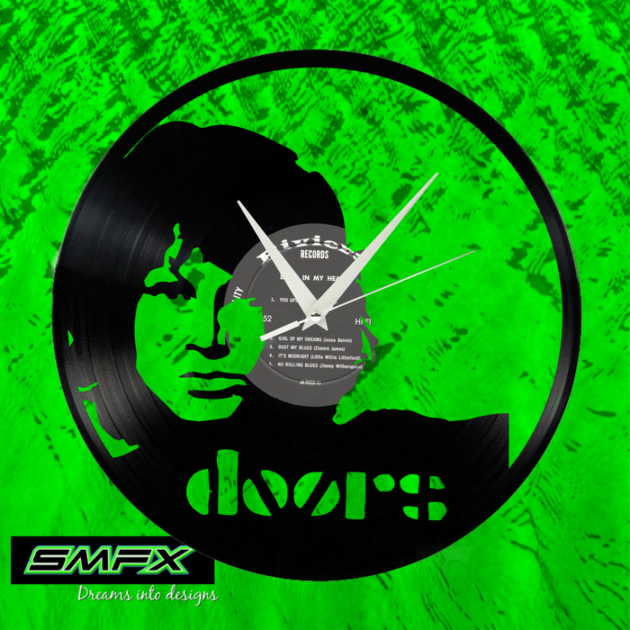 the doors Laser Cut Vinyl Record artist representation or vinyl clock