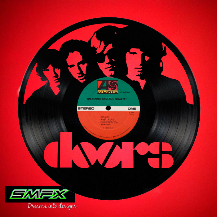 the doors Laser Cut Vinyl Record artist representation or vinyl clock