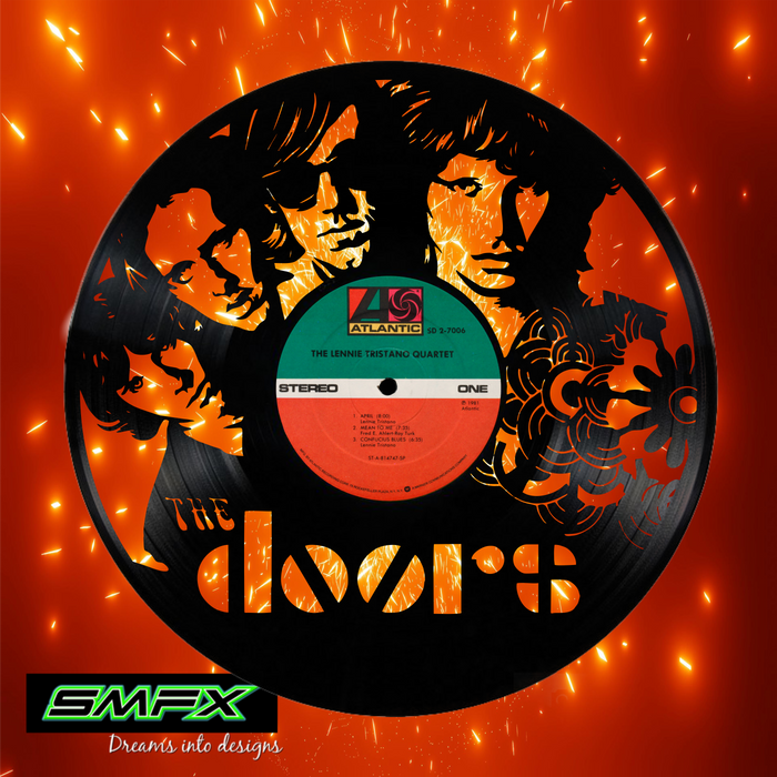 the doors Laser Cut Vinyl Record artist representation or vinyl clock