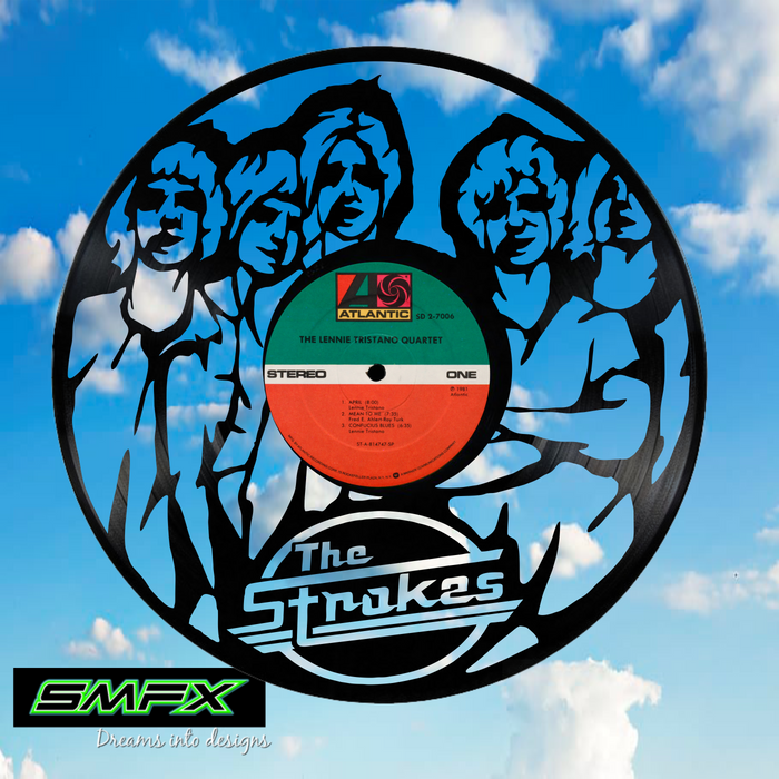 The Strokes Laser Cut Vinyl Record artist representation or vinyl clock