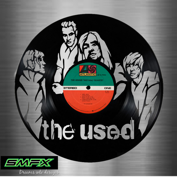 The Used Laser Cut Vinyl Record artist representation