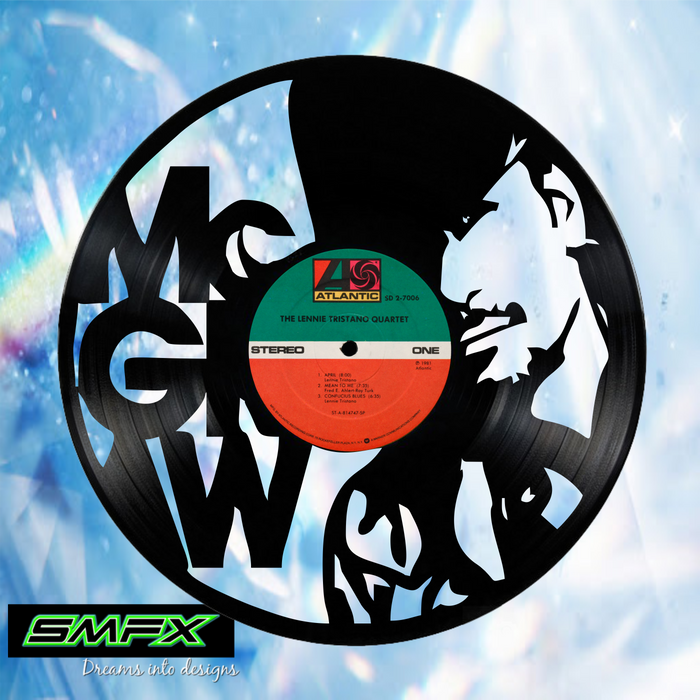 tim mcGraw Laser Cut Vinyl Record artist representation or vinyl clock