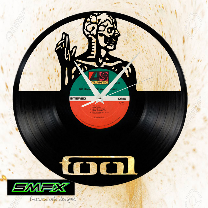 tool Laser Cut Vinyl Record artist representation or vinyl clock