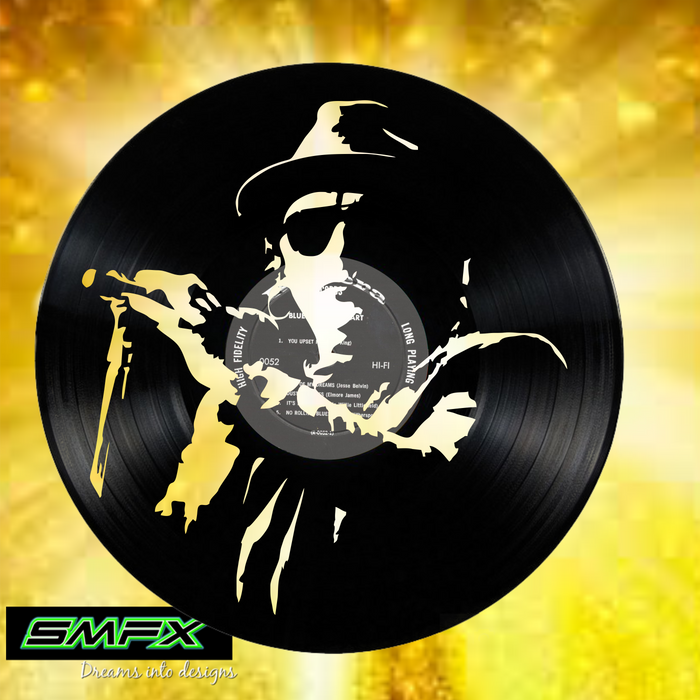 van morison Laser Cut Vinyl Record artist representation or vinyl clock