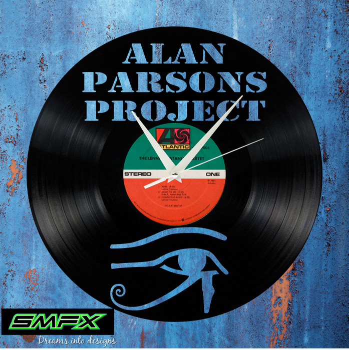 ALAN PARSONS PROJECT Laser Cut Vinyl Record artist representation or vinyl clock