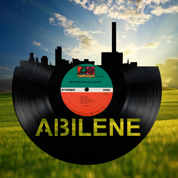 Abilene Texas  Laser Cut Vinyl Record artist representation