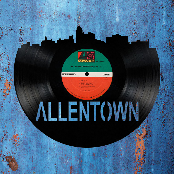 Allentown Pennsylvania Laser Cut Vinyl Record artist representation